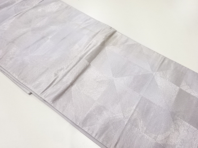 JAPANESE KIMONO / ANTIQUE FUKURO OBI / SILK / WOVEN CRANE